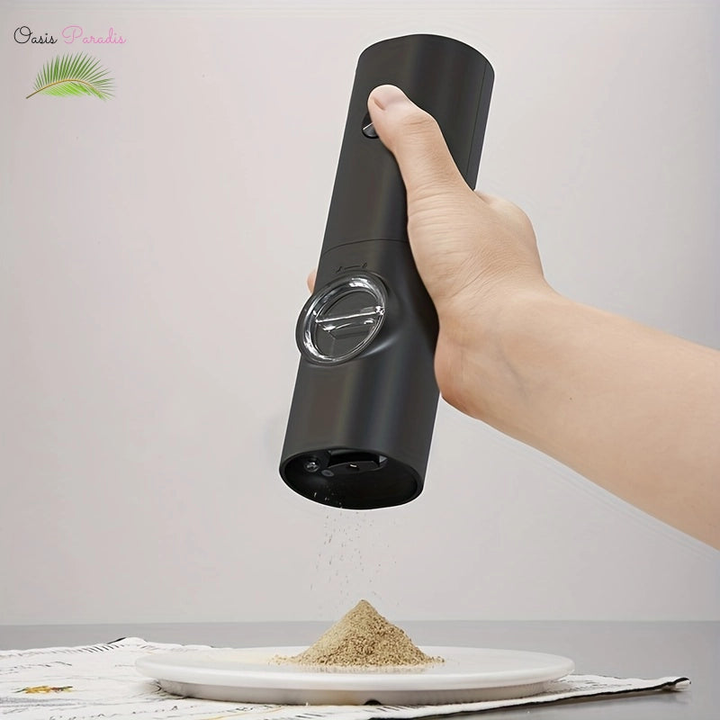 Electric Pepper and Salt Grinder Set for Convenient Seasoning in the Kitchen and Outdoors